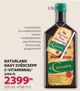 Rossmann Naturland nagy svédcsapp c-vitaminnal ajánlat