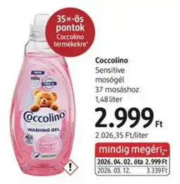 DM Coccolino sensitive mosógél ajánlat