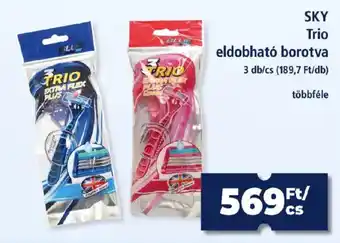 Sky trio eldobható borotva