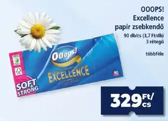 Ooops! excellence papír zsebkendő