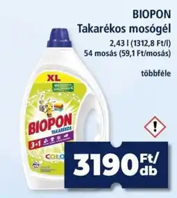 Goods Market Biopon takarékos mosógél ajánlat