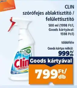 Goods Market Clin szórófejes ablaktisztító / felülettisztító ajánlat