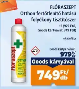 Goods Market Flóraszept otthon fertőtlenítő hatású folyékony tisztítószer ajánlat