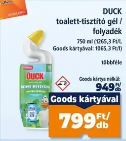 Goods Market Duck toalett-tisztító gél ajánlat