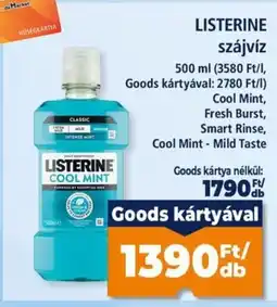 Goods Market listerine szájvíz ajánlat