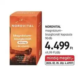 DM Nordvital magnézium-biszglicinát kapszula ajánlat