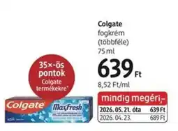 DM Colgate fogkrém ajánlat