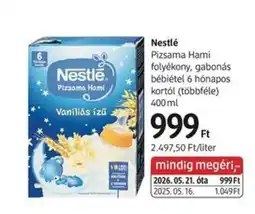 DM Nestlé Pizsama Hami ajánlat