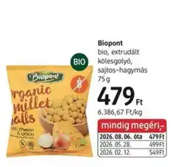 DM Biopont millet balls ajánlat