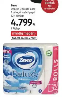 DM Zewa deluxe delicate care ajánlat