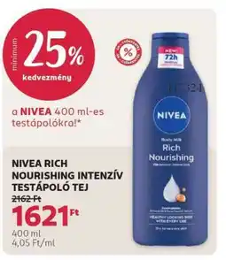 Rossmann NIVEA RICH NOURISHING INTENZÍV TESTÁPOLÓ TEJ ajánlat