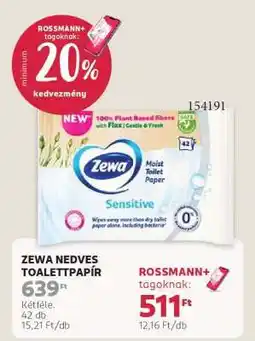 Rossmann Zewa nedves toalettpapír ajánlat