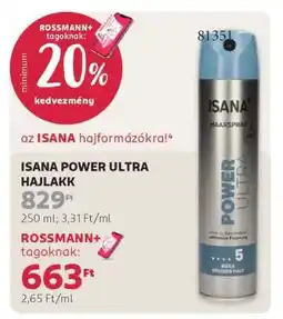 Rossmann ISANA POWER ULTRA HAJLAKK ajánlat