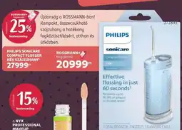 Rossmann PHILIPS SONICARE COMPACT FLOSSER KÉK SZÁJZUHANY ajánlat