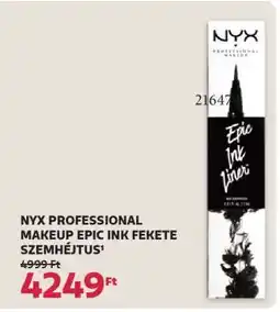 Rossmann NYX PROFESSIONAL MAKEUP EPIC INK FEKETE SZEMHÉJTUS ajánlat