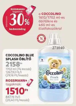 Rossmann COCCOLINO BLUE SPLASH ÖBLÍTŐ ajánlat