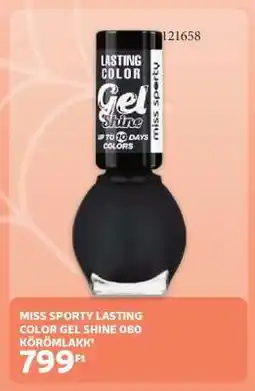 Rossmann MISS SPORTY LASTING COLOR GEL SHINE 080 KÖRÖMLAKK ajánlat