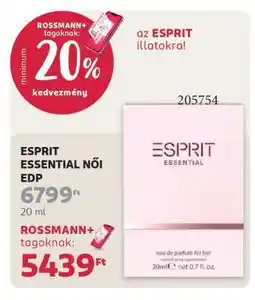 Rossmann ESPRIT ESSENTIAL NŐI EDP ajánlat