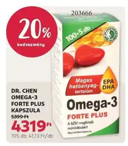 Rossmann DR. CHEN OMEGA-3 FORTE PLUS KAPSZULA ajánlat