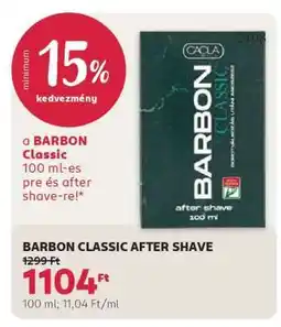 Rossmann Barbon Classic after shave ajánlat