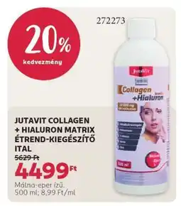 Rossmann JUTAVIT COLLAGEN + HIALURON MATRIX ÉTREND-KIEGÉSZÍTŐ ITAL ajánlat