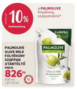 Rossmann PALMOLIVE OLIVE&MILK FOLYÉKONY SZAPPAN UTÁNTÖLTŐ ajánlat