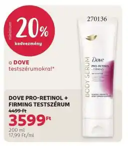 Rossmann DOVE PRO-RETINOL + FIRMING TESTSZÉRUM ajánlat
