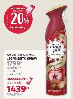 Rossmann Ambi Pur Air Mist Légfrissítő Spray ajánlat
