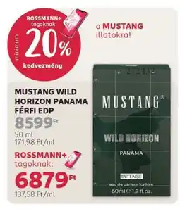 Rossmann MUSTANG WILD HORIZON PANAMA FÉRFI EDP ajánlat