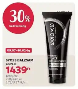 Rossmann Syoss balzsam ajánlat