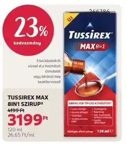 Rossmann TUSSIREX MAX 8IN1 SZIRUP² ajánlat