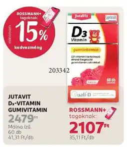 Rossmann JUTAVIT D3-VITAMIN GUMIVITAMIN ajánlat