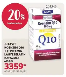 Rossmann JUTAVIT KOENZIM Q10 + E-VITAMIN LÁGYZSELATIN KAPSZULA ajánlat