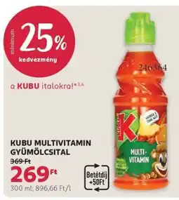 Rossmann KUBU MULTIVITAMIN GYÜMÖLCSITAL ajánlat