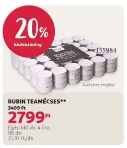 Rossmann RUBIN TEAMÉCSES ajánlat