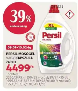 Rossmann Persil mosógél vagy kapszula ajánlat