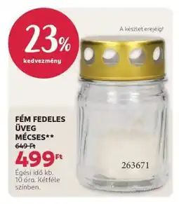 Rossmann FÉM FEDELES ÜVEG MÉCSES ajánlat