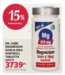 Rossmann DR. CHEN MAGNÉZIUM IZOM & IDEG KONTROLL TABLETTA ajánlat