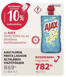 Rossmann AJAX FLORAL FIESTA LAGOON ÁLTALÁNOS TISZTÍTÓSZER ajánlat