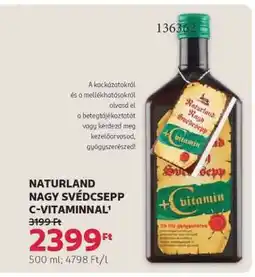 Rossmann NATURLAND NAGY SVÉDCSEPP C-VITAMINNAL ajánlat