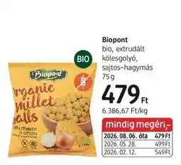 DM Biopont ajánlat