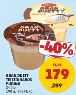 PENNY Milkeria gran duett tejszínhabos pudin ajánlat
