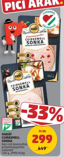 PENNY Karát csirkemell sonka ajánlat