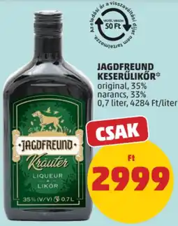 PENNY Jagdfreund keresztlíkör ajánlat