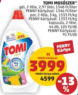 PENNY Tomi mosószer ajánlat