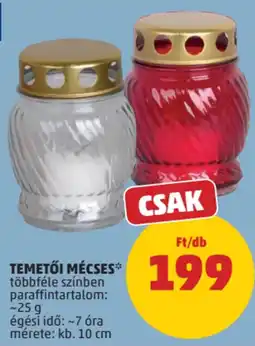 PENNY Temetői mécses ajánlat