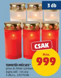 PENNY Temetői Mécsesek ajánlat