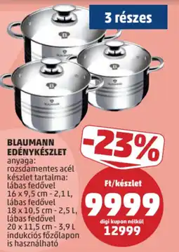 PENNY Blaumann edénykészlet ajánlat