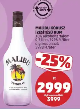 PENNY Malibu kókusz ízesítésű rum ajánlat