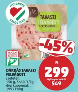 PENNY Dárdás tavaszi felvágott ajánlat